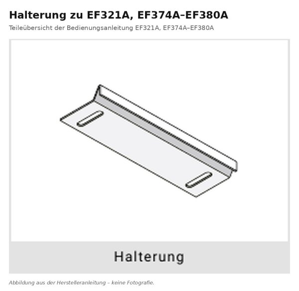 Halterung zu Elektrokamineinheit EF321A, EF374A bis EF380A