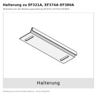 Bracket for electric fireplace unit EF321A, EF374A to EF380A