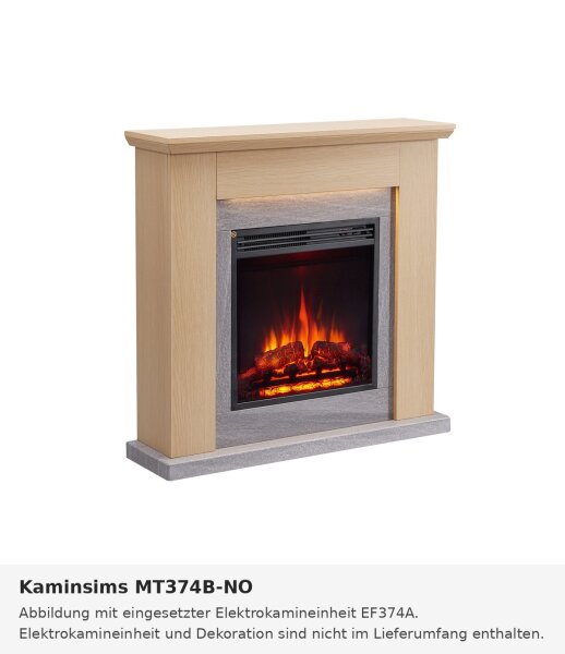 Kaminsims MT374B-NO helle Eiche (kombinierbar mit EF374A)