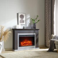 Elektrokamin BALDERIA Typhon - Standkamin, 2000W - Dunkelbraun