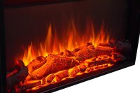 Elektrokamin BALDERIA Typhon - Standkamin, 2000W - Dunkelbraun