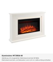 Fireplace mantel MT380A-W white (compatible with EF380A)
