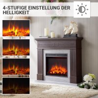 BALDERIA Leandros (dunkle Eiche) | Elektro-Standkamin