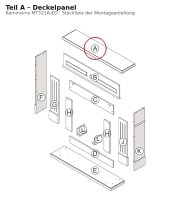 Deckelpanel A zu Kaminsims MT321A-EO dunkle Eiche