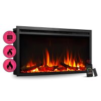 Elektrokamin BALDERIA Atalanta 33 - Einbaukamin - Schwarz