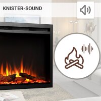 Elektrokamin BALDERIA Atalanta 50 - Einbaukamin - Schwarz