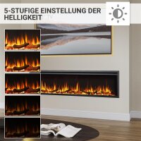 Elektrokamin BALDERIA Atalanta 72 - Einbaukamin - Schwarz
