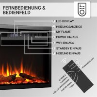 Elektrokamin BALDERIA Atalanta 72 - Einbaukamin - Schwarz