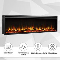 Elektrokamin BALDERIA Atalanta 72 - Einbaukamin - Schwarz