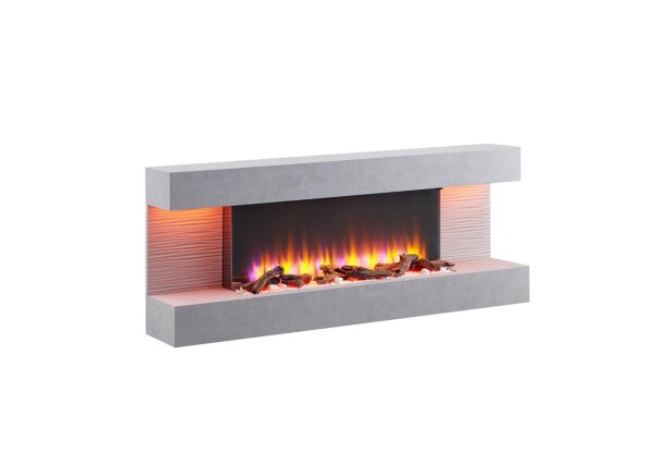 BALDERIA Hestia electric fireplace - freestanding fireplace - concrete look