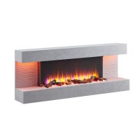 BALDERIA Hestia electric fireplace - freestanding fireplace - concrete look