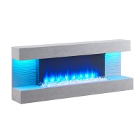 BALDERIA Hestia electric fireplace - freestanding fireplace - concrete look