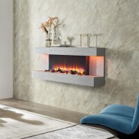 BALDERIA Hestia electric fireplace - freestanding fireplace - concrete look