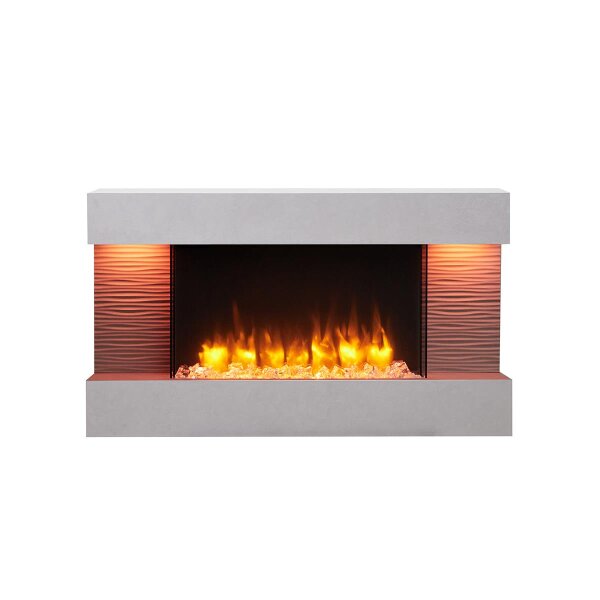 Elektrokamin BALDERIA Aidan - Wandkamin, 2000 W - Betonoptik
