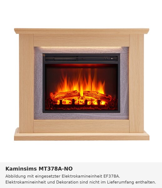 Kaminsims MT378A helle Eiche (kombinierbar mit EF378A)