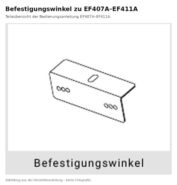 Mounting bracket for EF407-411A