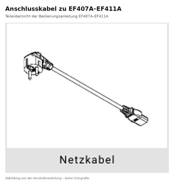Connection cable for EF407-411A