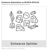 Schwarze Dekosteine zu EF407-411A