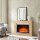 BALDERIA Xenia electric fireplace - freestanding fireplace with heating - light oak