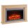 BALDERIA Xenia electric fireplace - freestanding fireplace with heating - light oak