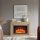 BALDERIA Xerxes electric fireplace - freestanding fireplace, 2000W heating - light oak