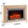 BALDERIA Xerxes electric fireplace - freestanding fireplace, 2000W heating - light oak