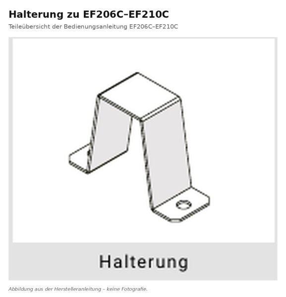 Holder for connection cable for EF206-210C