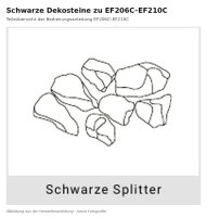 Schwarze Dekosteine zu EF206-210C