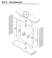 Deckelpanel A zu Kaminsims MT321B-NO helle Eiche