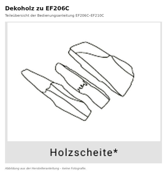 Dekoholz zu EF206C