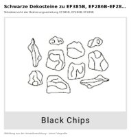 Black decorative stones for EF385B-286-289B