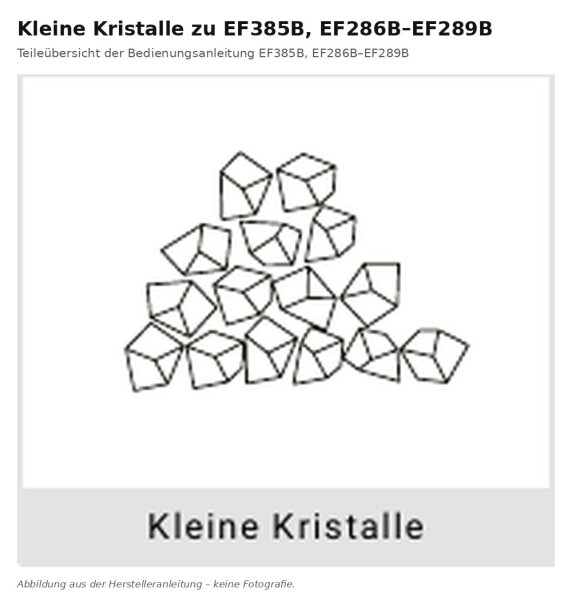 Kleine Kristalle zu EF385B-286-289B