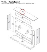 Deckelpanel A zu Kaminsims MT380A-W weiss