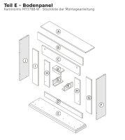 Bodenpanel E zu Kaminsims MT378B-W weiss