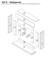 Haltepanel K zu Kaminsims MT378B-NO helle Eiche