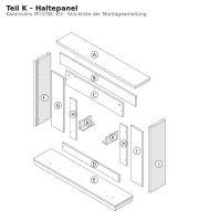 K Support Panel for MT378C-EO Fireplace Mantel, Dark Oak