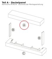 Deckelpanel A zu Kaminsims MT407A