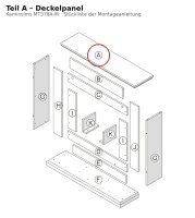 Deckelpanel A zu Kaminsims MT378A-W weiss