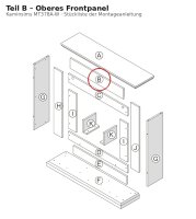 Oberes Frontpanel B zu Kaminsims MT378A-W weiss