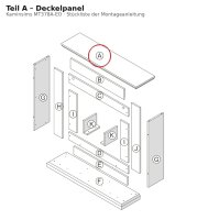 Deckelpanel A zu Kaminsims MT378A-EO dunkle Eiche
