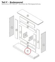 Bodenpanel F zu Kaminsims MT378A-EO dunkle Eiche
