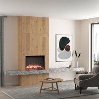 Elektrokamin BALDERIA Costas - Einbaukamin, 2000W - Schwarz