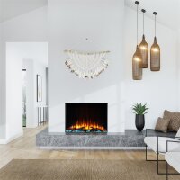 Elektrokamin BALDERIA Costas - Einbaukamin, 2000W - Schwarz