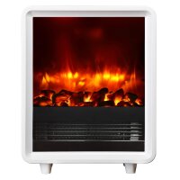 Elektrokamin BALDERIA George - Elektro-Kaminofen, Heizung 2000W - Weiß