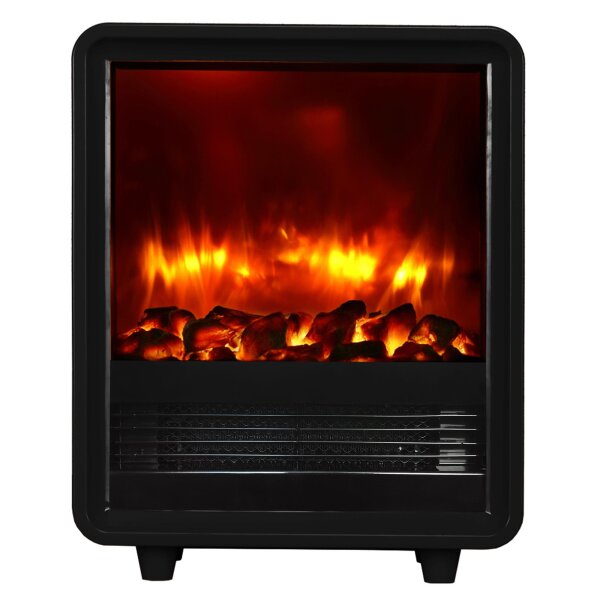 BALDERIA George Electric Fireplace – Up to 2000 W, Black