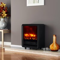 Elektrokamin BALDERIA George - Elektrischer Kaminofen, 2000W - Schwarz