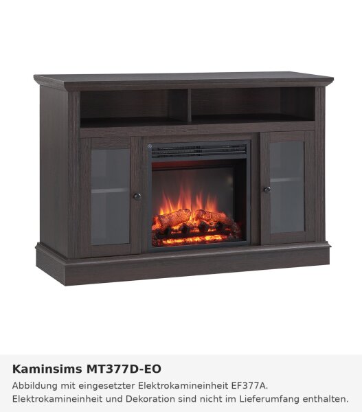 Repisa de chimenea MT377D-EO en roble oscuro