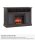 Repisa de chimenea MT377D-EO en roble oscuro