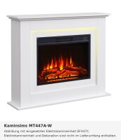 Fireplace mantel MT447A-W white (4-pin)