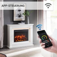 Elektrokamin Standkamin BALDERIA Baldur – Heizung bis 2000 W, weiss